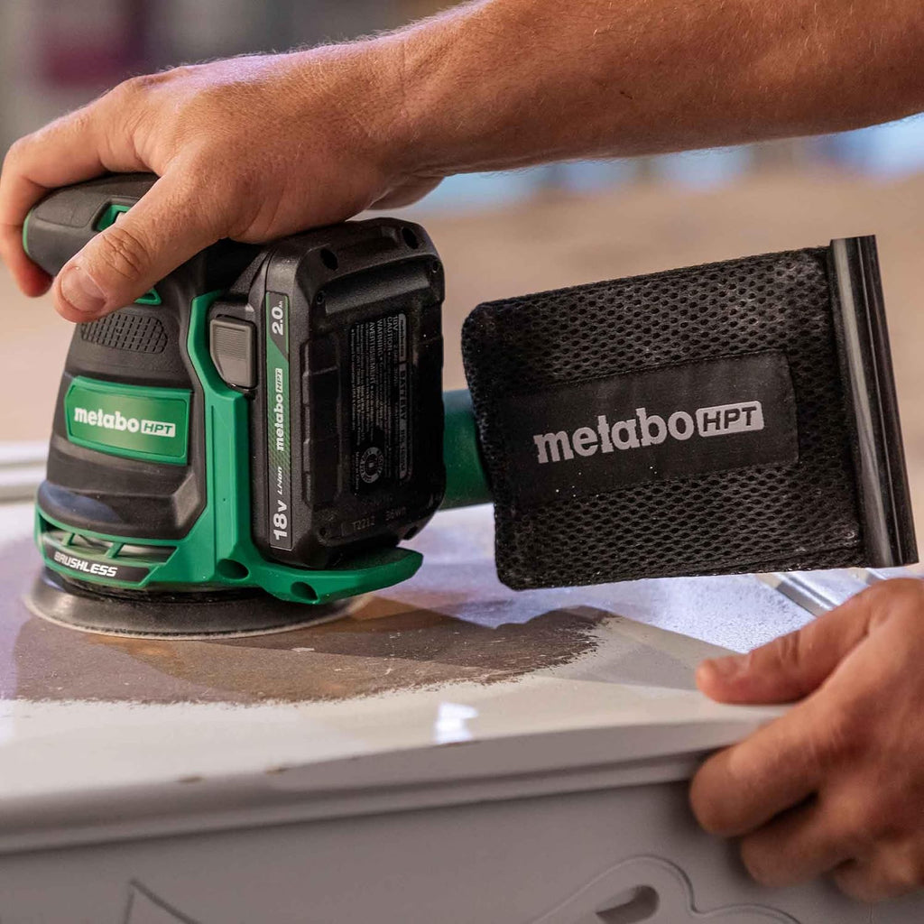 Metabo HPT 18V Cordless 5-Inch Random Orbital Sander, Best-in-Class Sanding Performance & Dust Collection, 6 Speed Settings, Lightweight Design, Multi-Use for Metal & Wood, Tool, Body Only, SV1813DAQ4