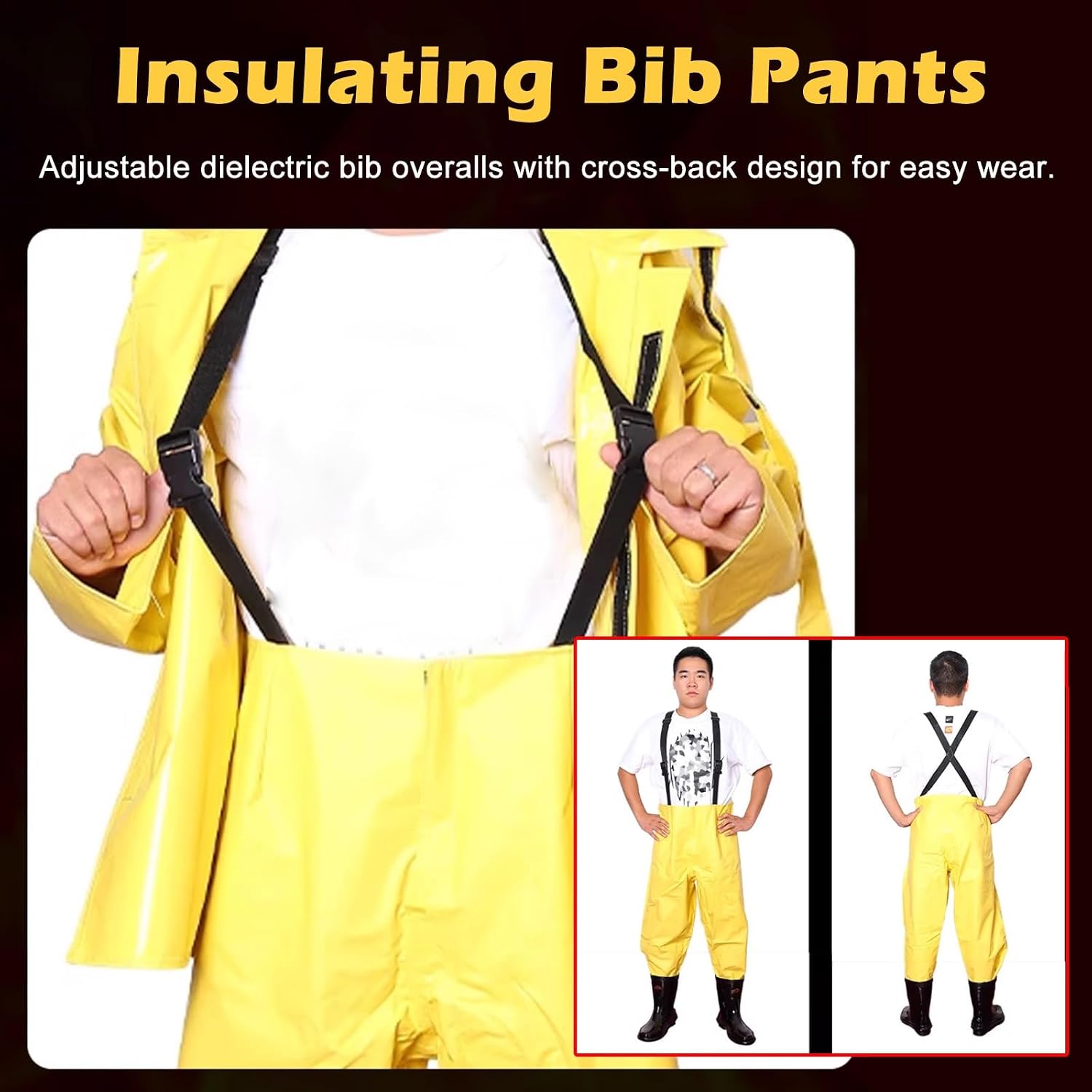 Electrical Safety Live Line Work Clothing & Gloves & Boots, High Voltage Insulation Electric Suit Smock for Workstation/Power Distribution Room(7 KV)
