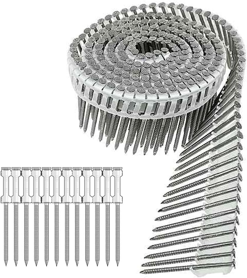Simpson Strong-Tie T13A250IPBP - 2-1/2' 316SS Plastic Coil 15° Ring Shank Siding Nails
