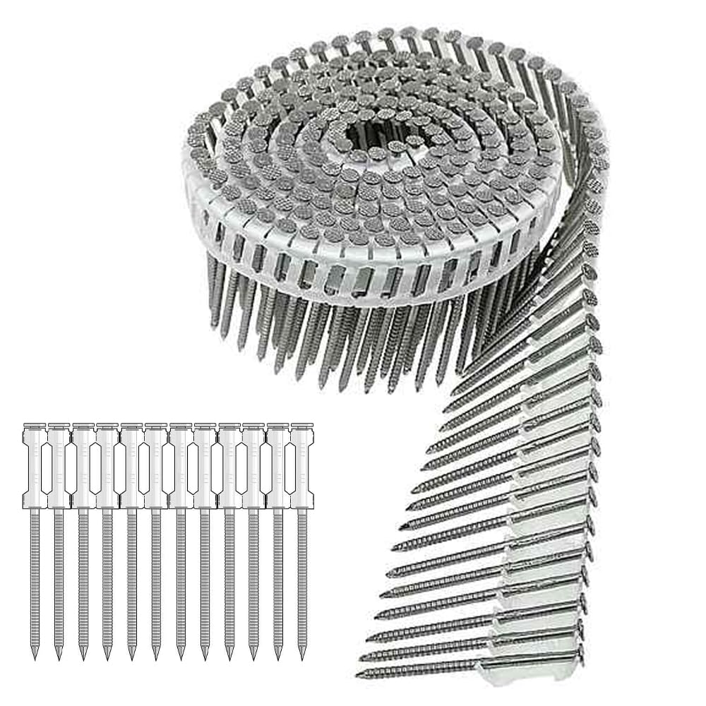 Simpson Strong-Tie T13A250IPC - 2-1/2' 316SS Plastic Coil 15° Ring Shank Siding Nails