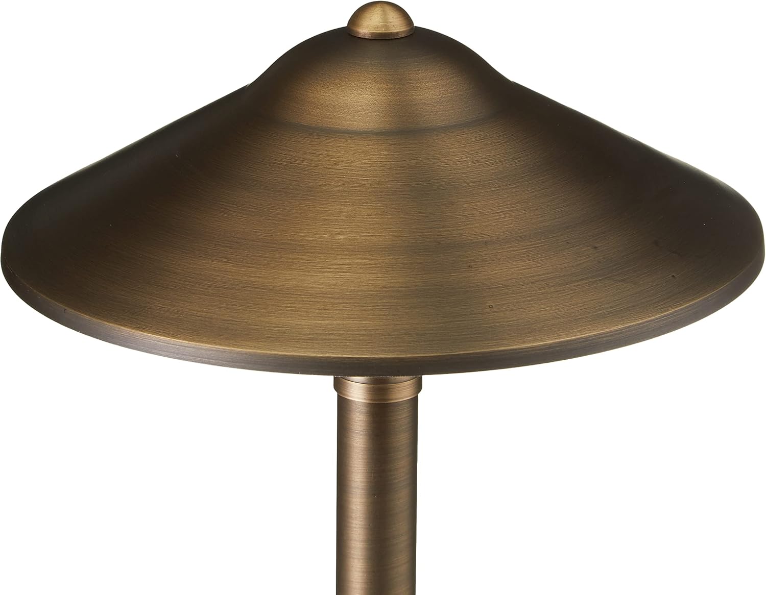 VOLT 15-Pack 12V Cast Brass Max Spread Path Lights (9' Shade, 25' Tall) with 3W 2700K Warm White G4 LED Bulbs for Low Voltage Landscape Lighting on Outdoor Pathway, Walkway, Garden, Driveway or Patio