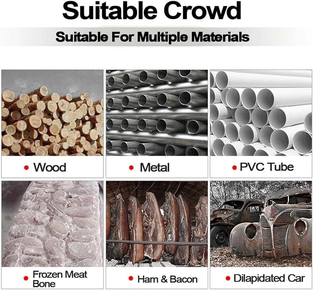 Electric Reciprocating Bone Saw Multifunction Reciprocating Saw Portable Electric Bone Saw Cordless Reciprocating Saw for Wood Trees Metal PVC Pipe Cutting