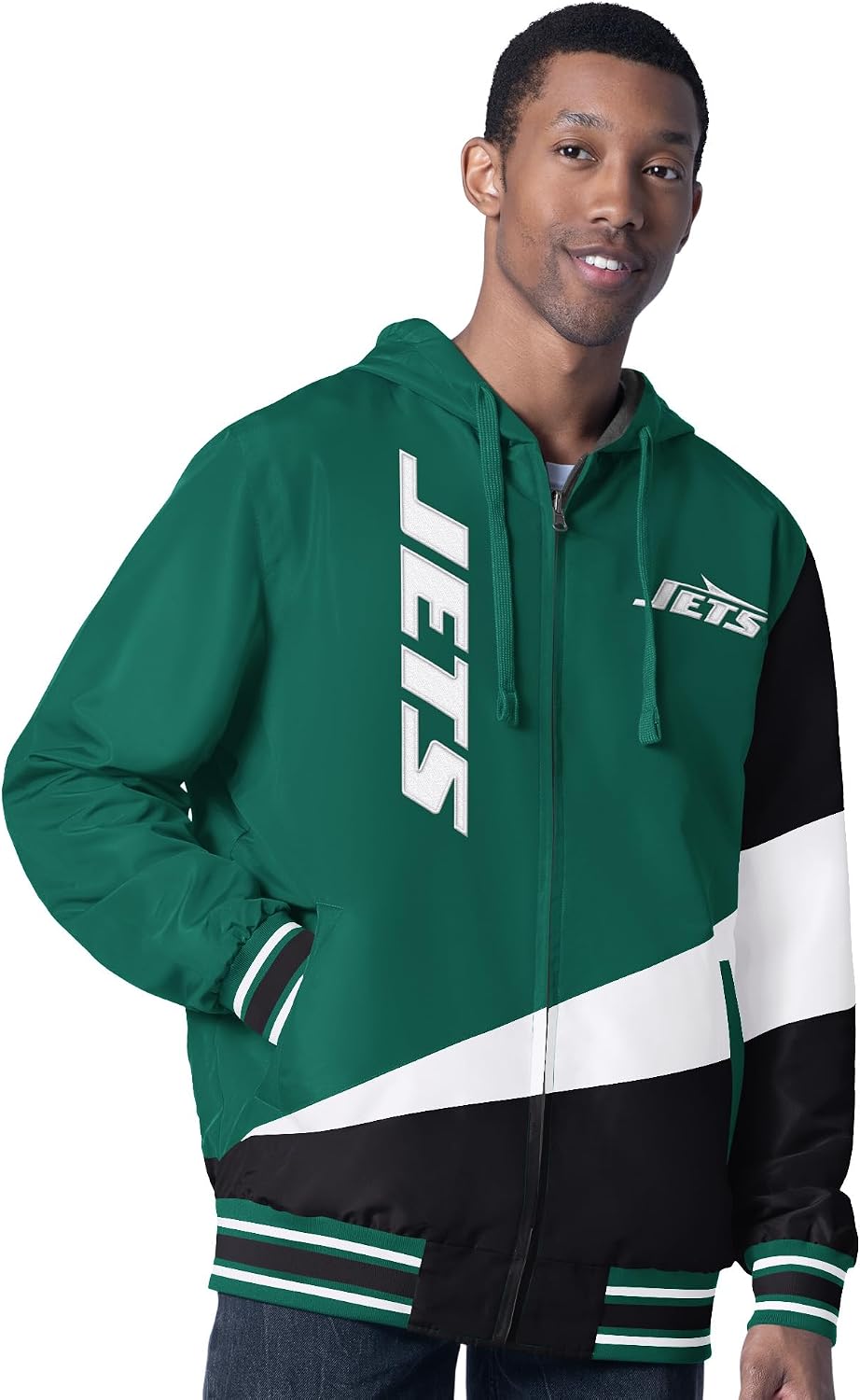 G-III Sports Men's NFL Dual Threat Reversable Full-Zip Hooded Jacket