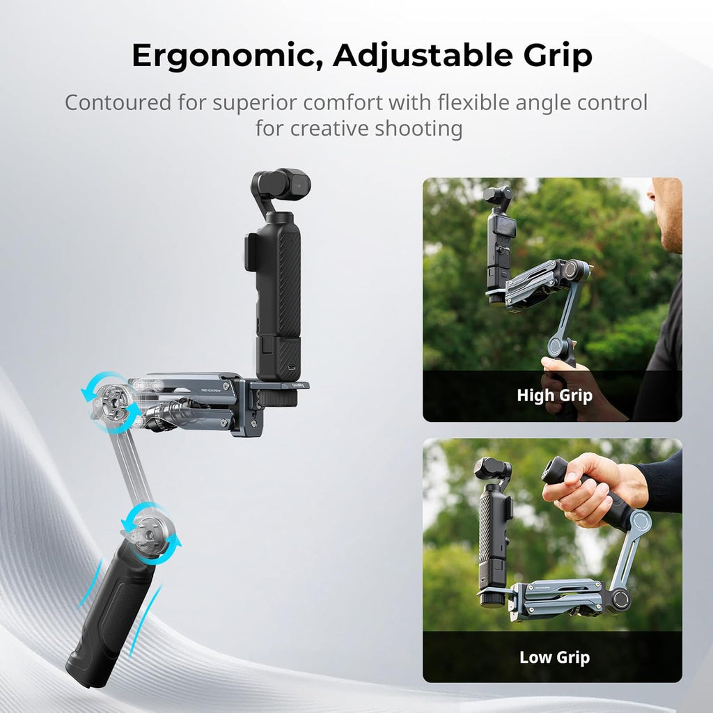 SMALLRIG Handheld Shock Absorber Arm, Featuring Spring and Hydraulic Damping System, Action Camera Accessory for DJI Osmo Pocket 3/4, for GoPro HERO13, for Insta360 X5/4/3, Maximum Load 600g- 5508