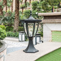 Solar Lantern Outdoor Lights,Garden Post Light LED Fence Street Light Solar Column Pillar Lamp Waterproof Outdoor Post Lights European Villa Home Door Pedestal Light Outdoor Light Home Decor