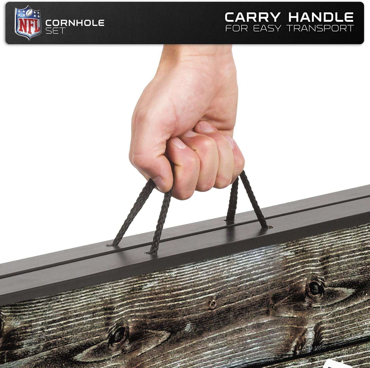Wild Sports NFL 2' x 3' MDF Deluxe Cornhole Set - with Corners and Aprons