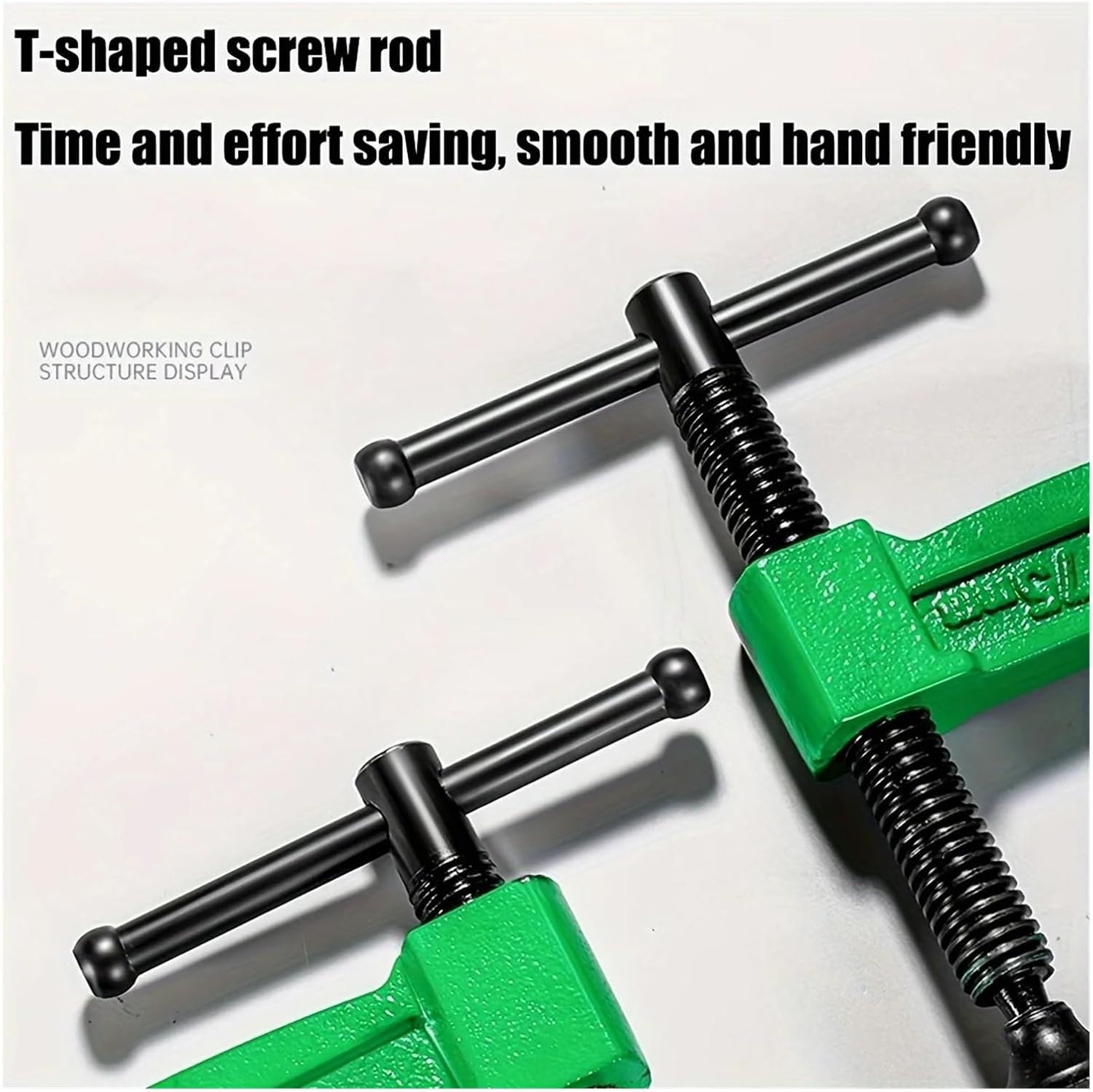 3 Inches, 4, 5, 6 Thickened Heavy Duty G-Clamp Set Clamps Jaw Opening With Sliding T-Bar Handle For Woodworking Metalworking Welding(6 inches)