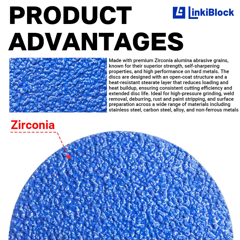 1000Pcs 2 inch R-Type Quick Change Zirconia Surface Conditioning Sanding Discs Set 120 Grit with Adapter & Backing Pad