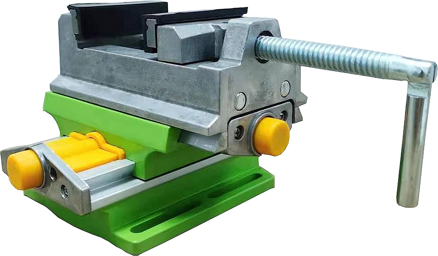 70mm Cross Slide Drill Press Vise,Bench Vise,2-axis adjustable mini drilling and milling machine,Bench Top Mount Cross Sliding Vise with Rotating Handle for Wood Working