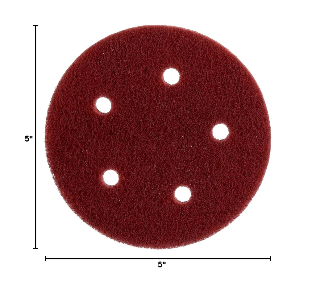Cubitron Hookit 7447 PRO Disc, 5' x NH A VFN, Aluminum Oxide, Maroon (Pack of 40)