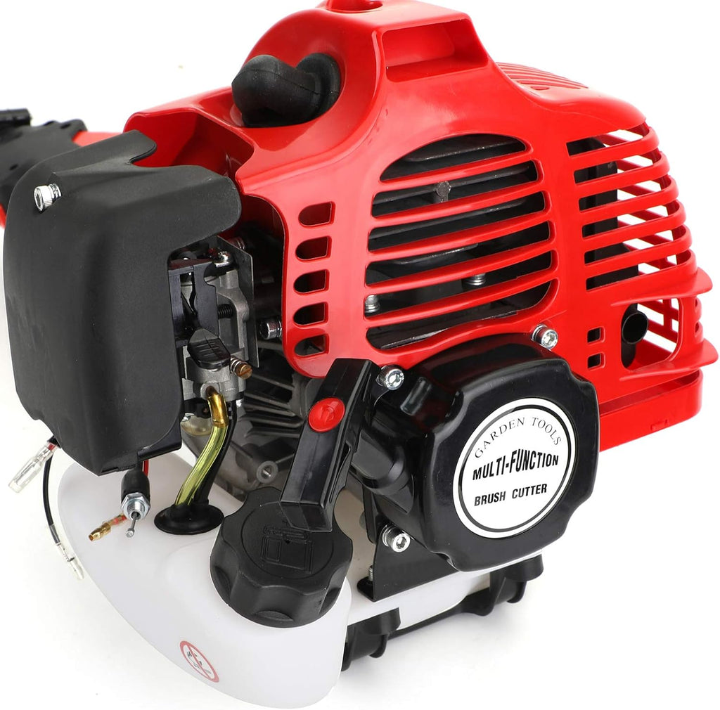 Topteng 5-in-1 52cc 2 Stroke Gas Powered Multi Tool Set with Brush Cutter, Grass Trimmer, Chainsaw, Hedge Trimmer & Pole Saw Cordless - Outdoor Garden Tools for Lawn, Bush & Tree Maintenance