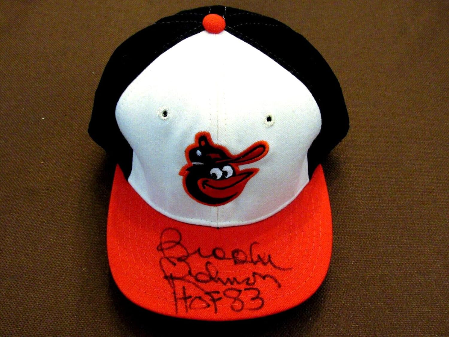 Brooks Robinson Hof 83 1970 Ws Mvp Orioles Signed Auto Pro 100% Wool Cap Jsa - Autographed Hats