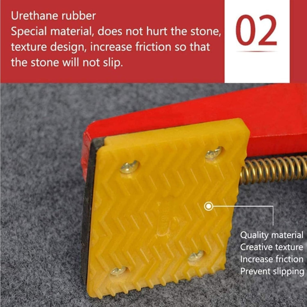 Granite Slab Lifting Clamp Adjustable Range Heavy Duty Stone Scissor Lifter Clamp,Lifting Clamps,Lifting Clamp Jaw Opening 4 Inch Vertical Plate Clamp for Lifting and Transporting Steel Plat