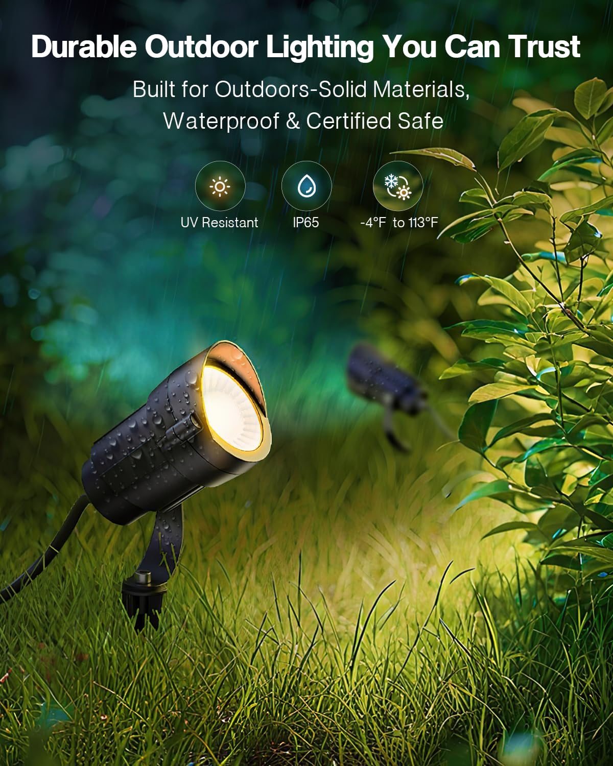 HIBOITEC 24 Packs Low Voltage Landscape Lights Kit with 400W Transformer, Dusk to Dawn & Timer, 12W 2900K Waterproof LED Outdoor Spotlights for Yard Garden Tree House Uplighting, Wire Sold Separately