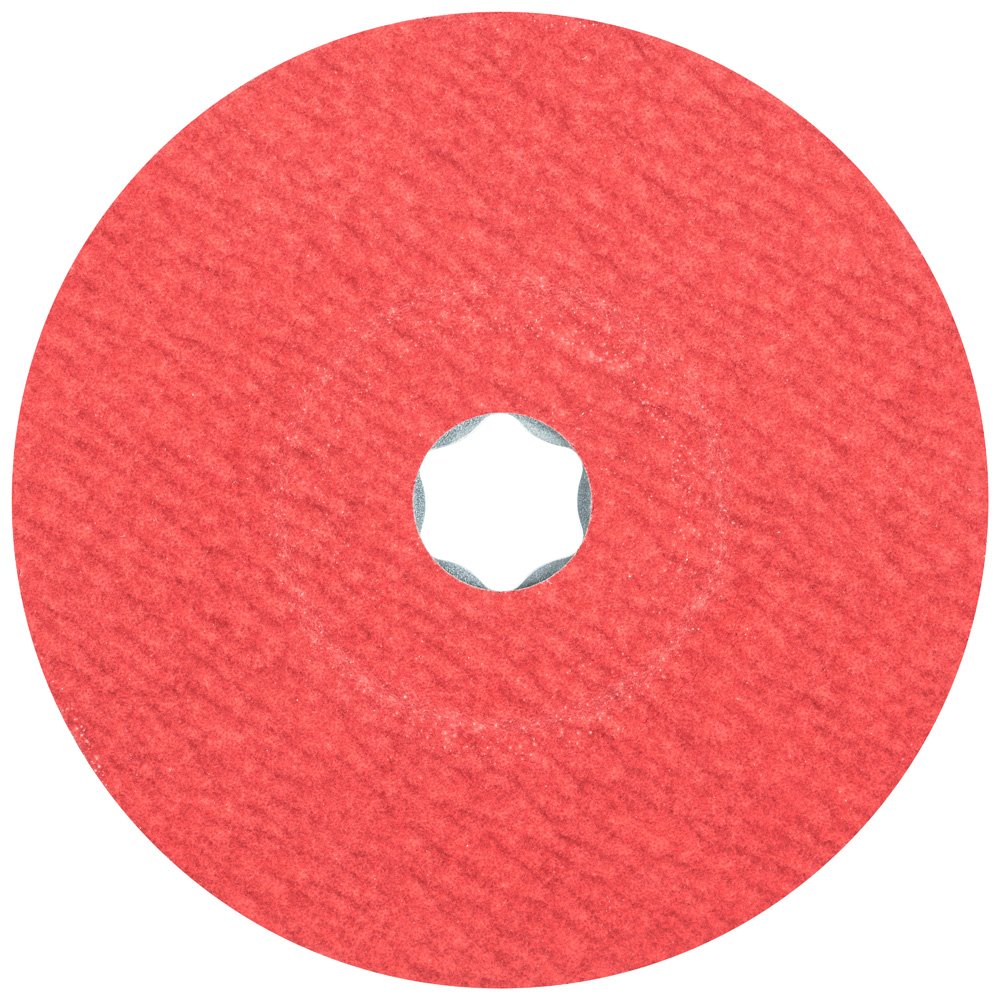 PFERD 40738 Combiclick Fibre Disc, Ceramic Oxide Co-Cool, 5' Diameter, 12200 RPM, 120 Grit (Pack of 25)