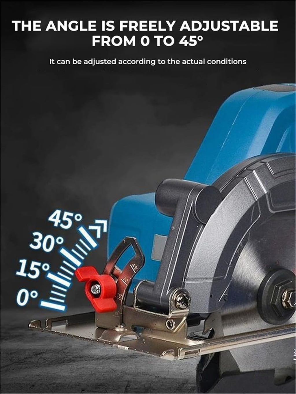 Reciprocating Saw, 6 Inch Brushless Circular Saw Compact Cordless Electric Wood Metal Ceramic Tile Cutter Power Tool