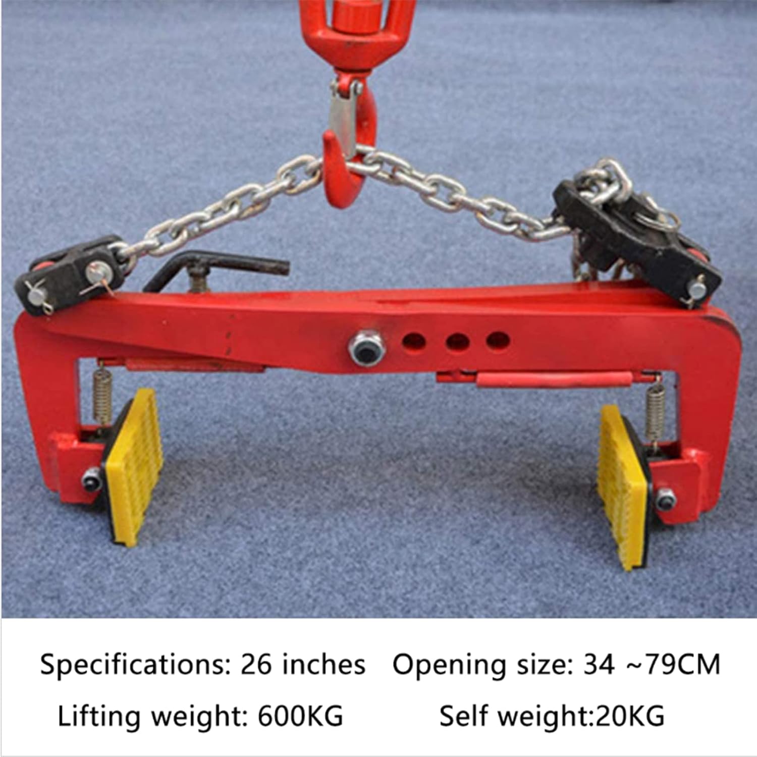 Plate Clamp, Vertical Plate Clamp for Lifting and Transporting Hanging Stone Fixture, Lifting Clamp Jaw Opening 4 Inch(B4)