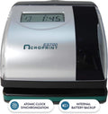 Acroprint Electronic Time Clock Machine – Time Stamp Machine for Employees, Ideal for Small Business, Accommodates Right or Left-Hand Time Cards, Selectable Hour Format