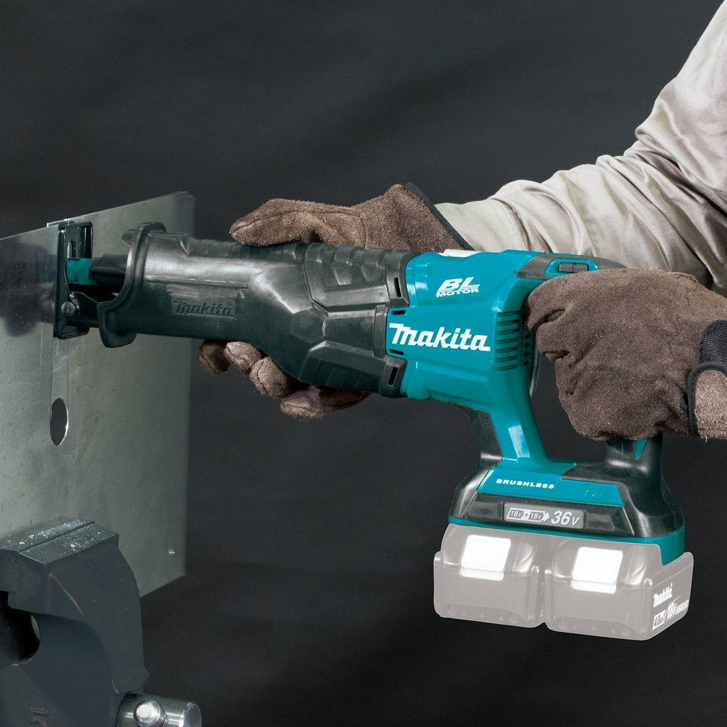 Makita XRJ06Z 18V X2 LXT Lithium-Ion (36V) Brushless Cordless Recipro Saw (Renewed)