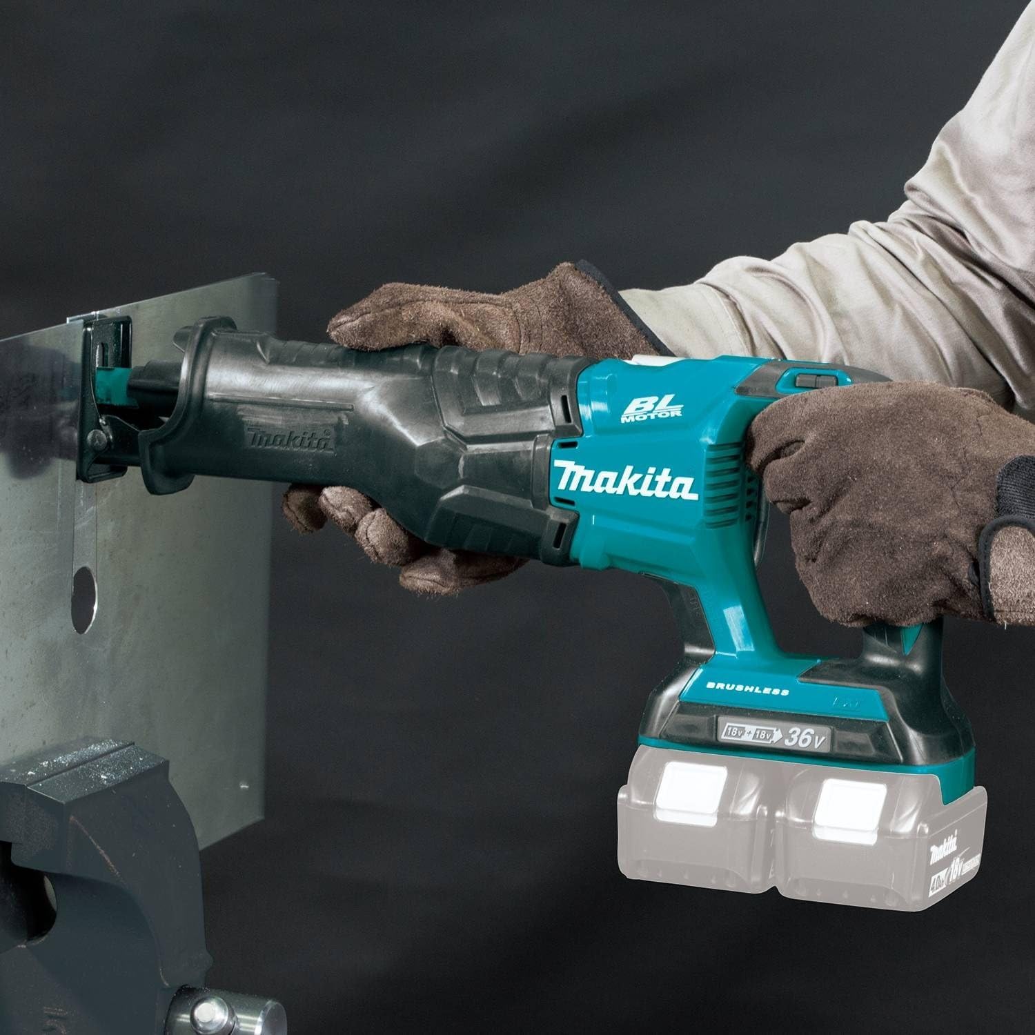 Makita XRJ06Z 18V X2 LXT Lithium-Ion (36V) Brushless Cordless Recipro Saw (Renewed)