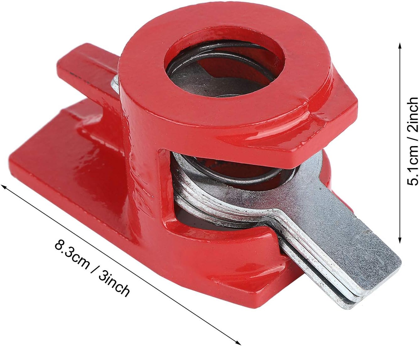 4PCS Woodworking Clamp Set, 3/4 inch Wood Gluing Pipe Clamp Set with Large Feet & Ergonomic Handle, for Woodworking Workbench