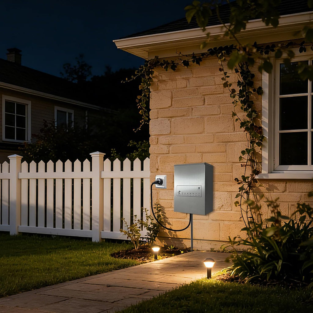 300W Outdoor Low Voltage Transformers with Sensor and Weather Shield for Low Voltage Landscape Lighting Spotlight Outdoor Transformer 120V Input 12V Output, ETL Listed