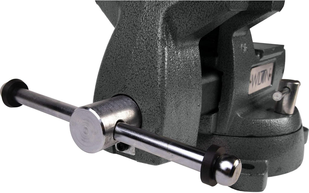 Wilton Mechanics Bench Vise, 6' Jaw Width, 5-3/4' Jaw Opening, 4-1/8' Throat (Model 746)