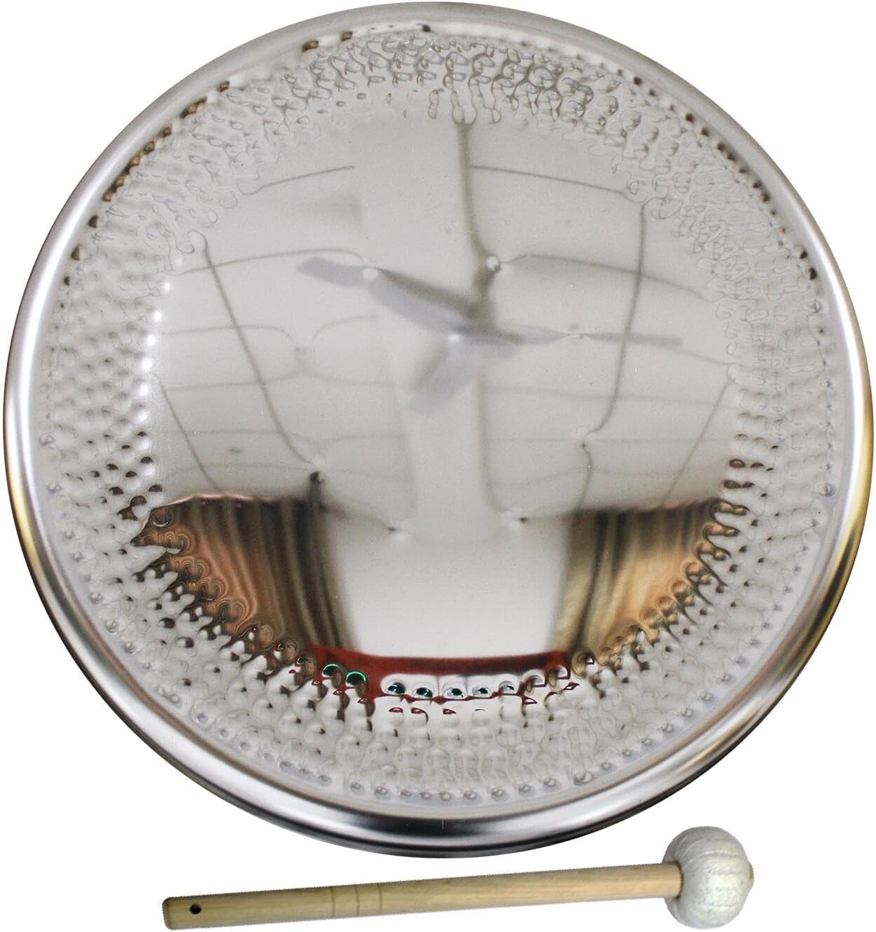 Arborea 85cm Alloy Mirror Chau Gong with Free Wood Mallet For Sound Healing Gong Bath Meditation and Yoga