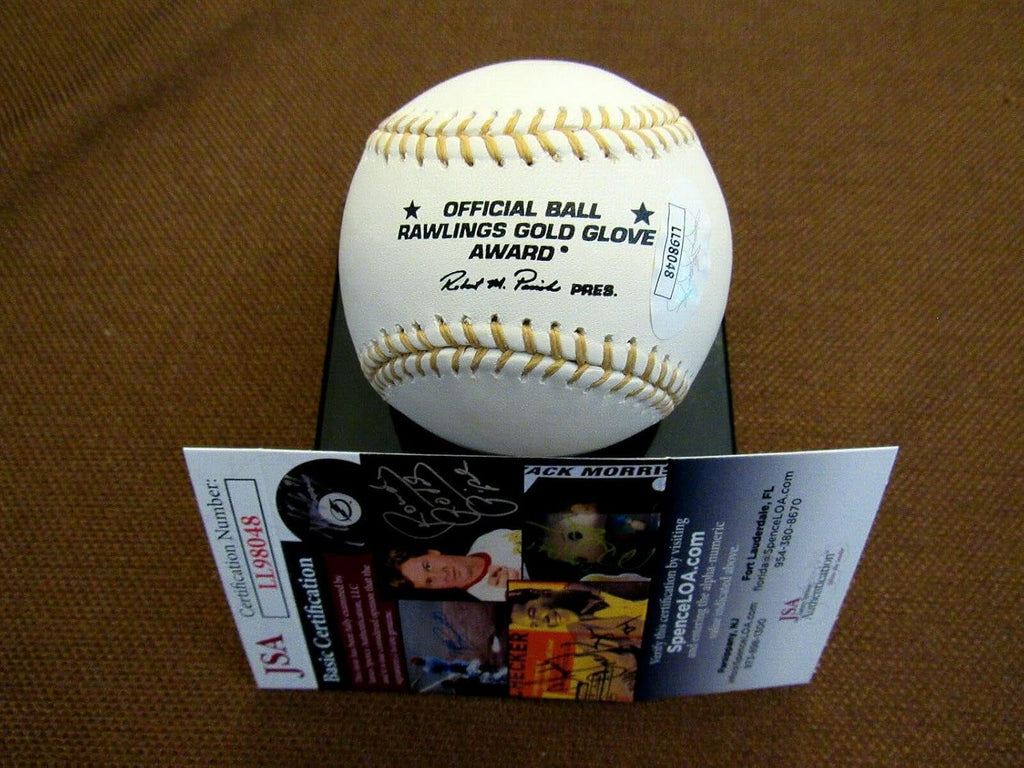 Davey Johnson Glove Winner Oriole Brave Signed Auto Glove Baseball Jsa - Autographed MLB Gloves
