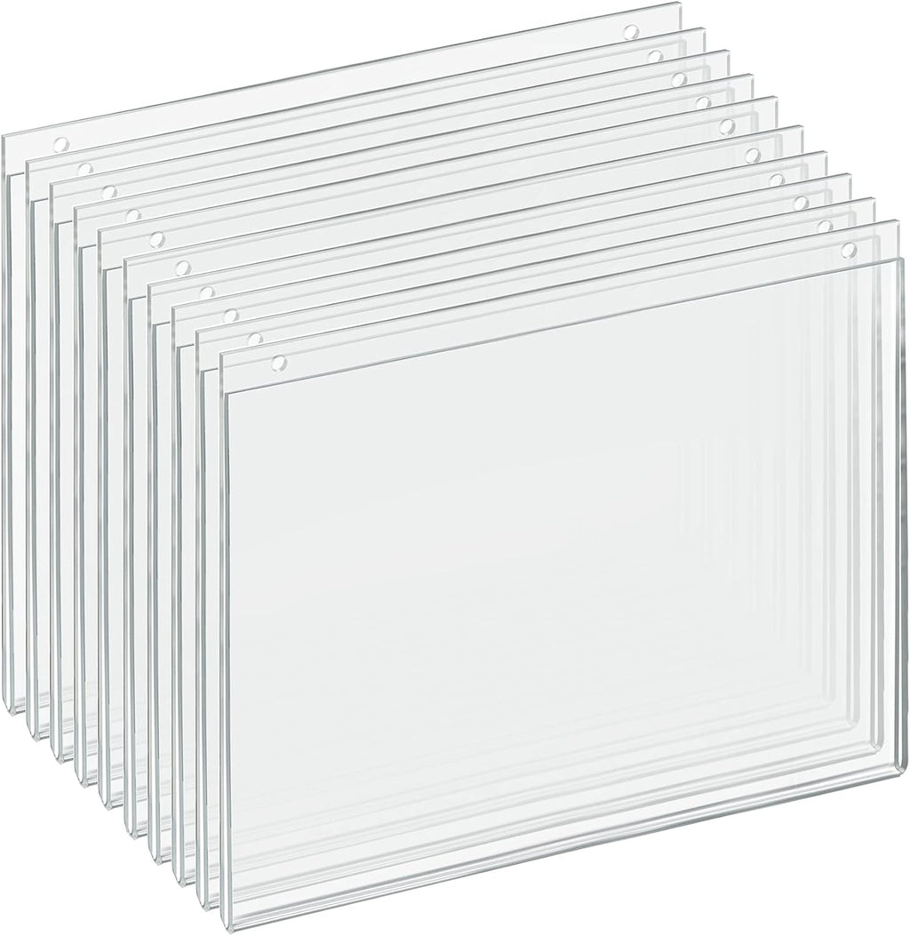 Azar Displays 162711 14-Inch Width by 11-Inch Height Wall U-Frame with Pre-Cut Hanging Holes, 10-Pack