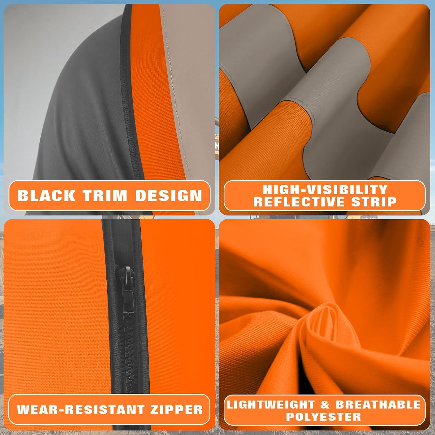 BeautyWill Bulk Custom Logo Safety Vest High Visibility Reflective Work Vests