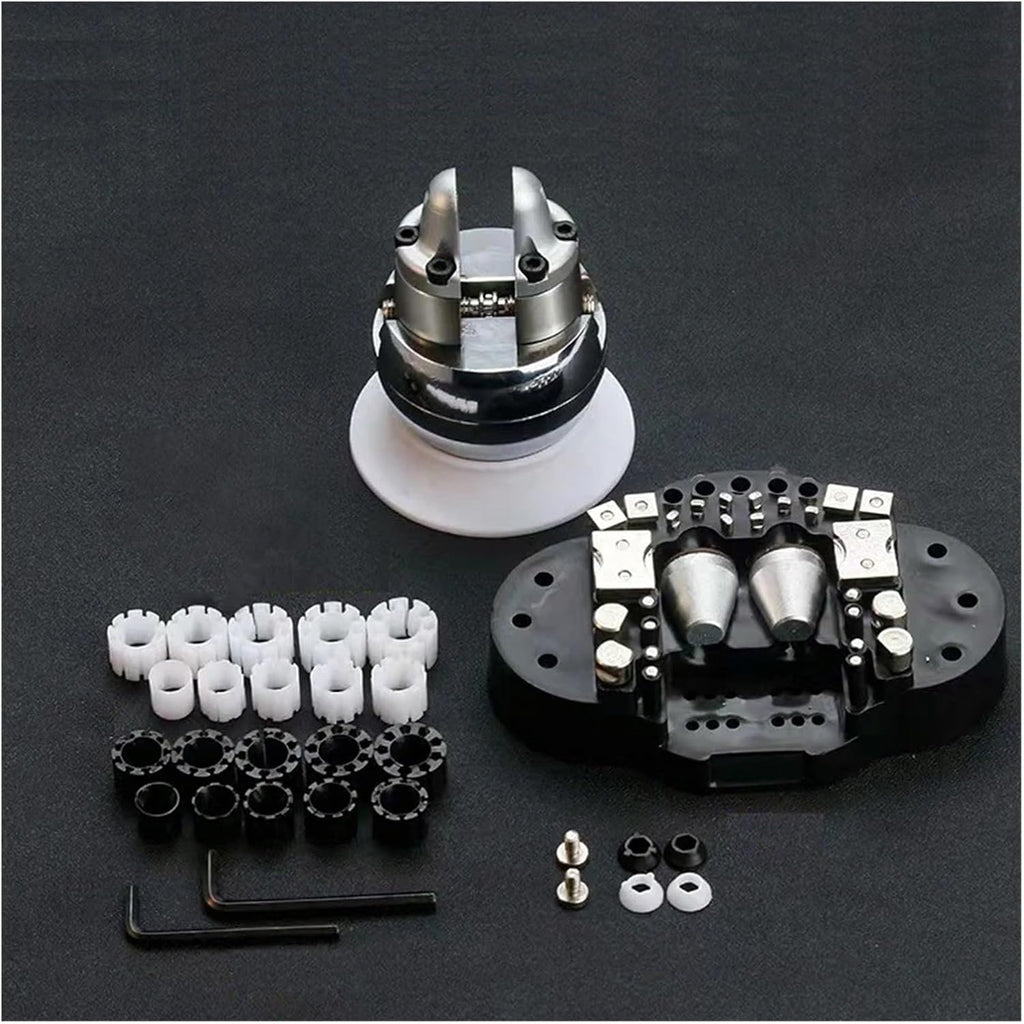2Kg Full Set 5in Engraving Vise Standard Block Ball Inlaid Jewelry Adjustable Setting Tool W/ 34Pcs Attachments