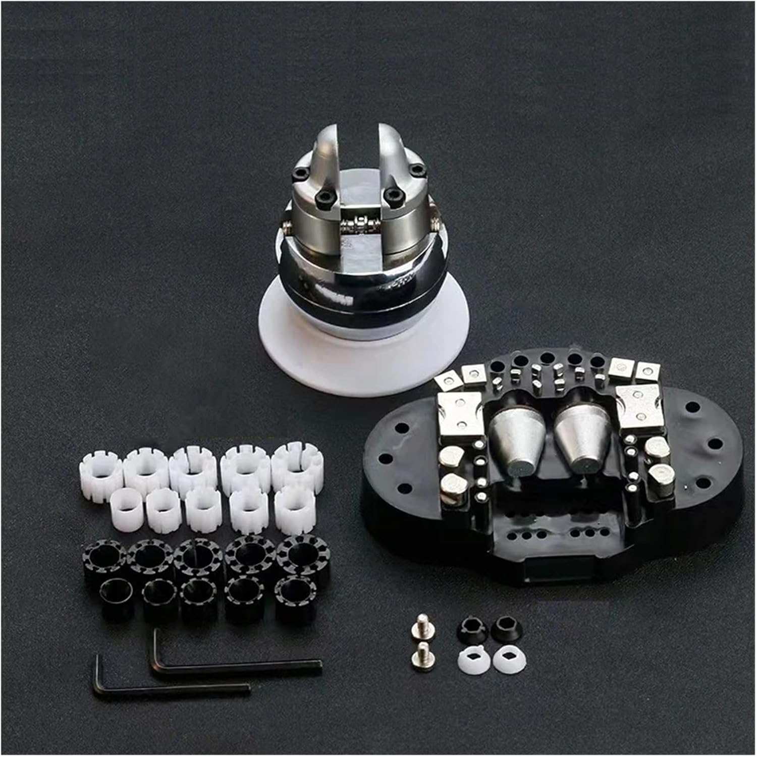 2Kg Full Set 5in Engraving Vise Standard Block Ball Inlaid Jewelry Adjustable Setting Tool W/ 34Pcs Attachments