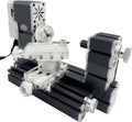 60W 12000RPM High Power Mini Metal Rotating Lathe,4-axis desktop lathe machine，Wood DIY/Soft Metal Crafting 150mm machining diameter