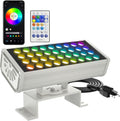 Smart Flood Light, Outdoor LED Light Bar, RGBCW Color Changing, 2700K-6500K Dimmable, IP65 Waterproof, App & Voice Control, Music Sync, Group Timer, Wall Washer Landscape Spotlight