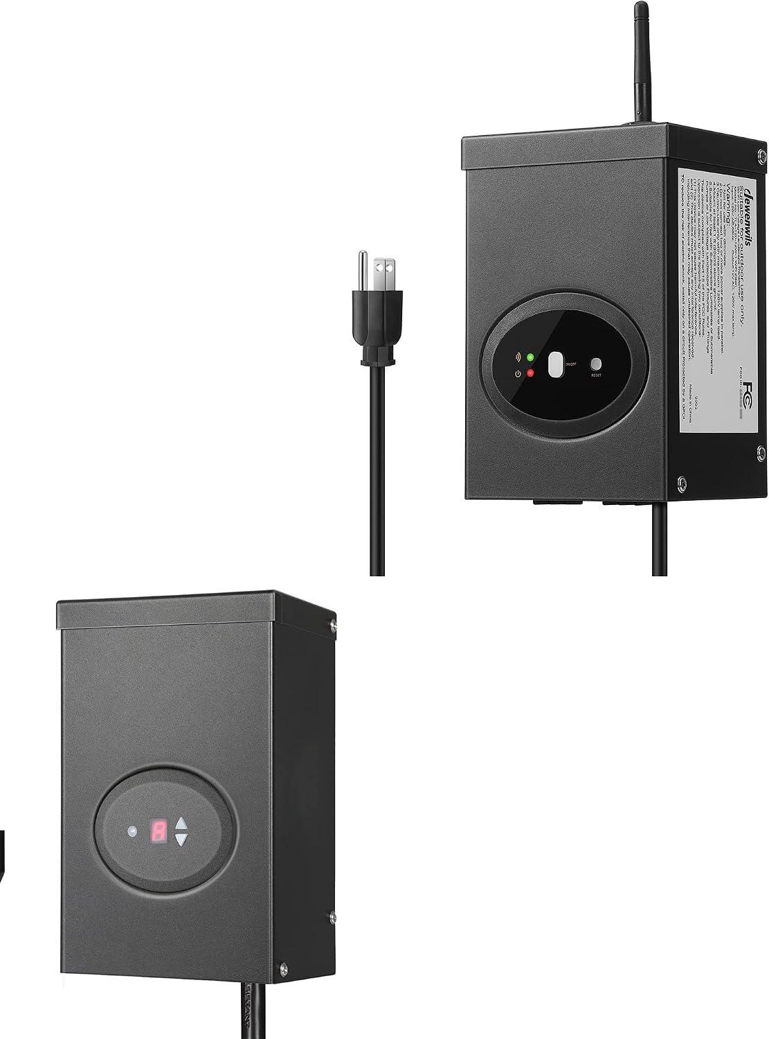 DEWENWILS 120W Low Voltage Landscape Transformer, Outdoor Transformer with Timer and Photocell Sensor, 120V AC to 12V AC, Weatherproof, for LED Lighting, Spotlight, Pathway Light, ETL Listed
