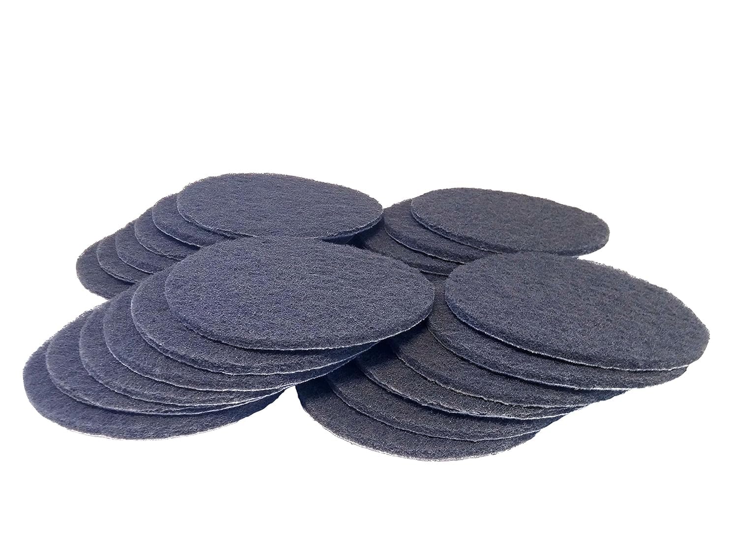 Starcke Scouring Pads, 5 inch 50 Pack Sanding Pads, Grey Automotive Sandpaper for Automotive Paint & Paint Supplies, Ultra Fine Auto Body Supplies, Synthetic Fiber Surface Conditioning Scuff Pad