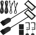 LED Trade Show Display Lights, Connectable for Exhibition Lighting | Energy-Saving Trade Show Lights, Full Accessories, Max 10 Daisy-Chainable, 360° Adjust Light, Two Mount Options