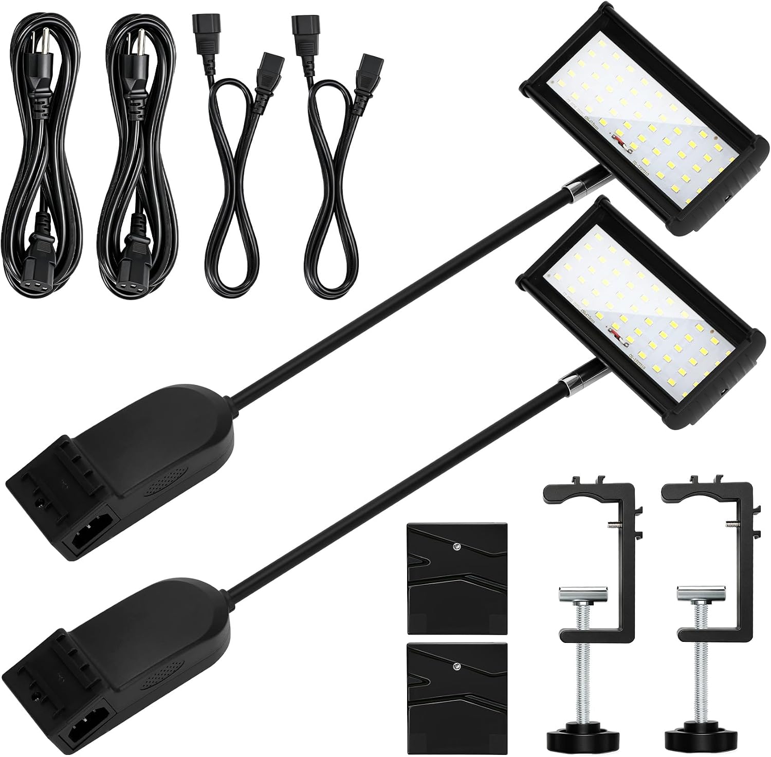 LED Trade Show Display Lights, Connectable for Exhibition Lighting | Energy-Saving Trade Show Lights, Full Accessories, Max 10 Daisy-Chainable, 360° Adjust Light, Two Mount Options