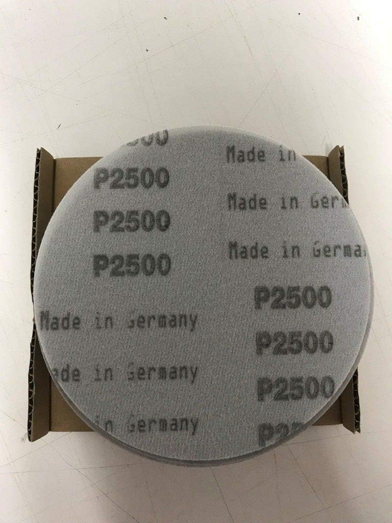 5 Star Sanding DISC, 6' Combo - 1500, 2000, 2500, and 3000 GRIT - Hook and Loop Disc (50 Pieces Per Box) Auto Body