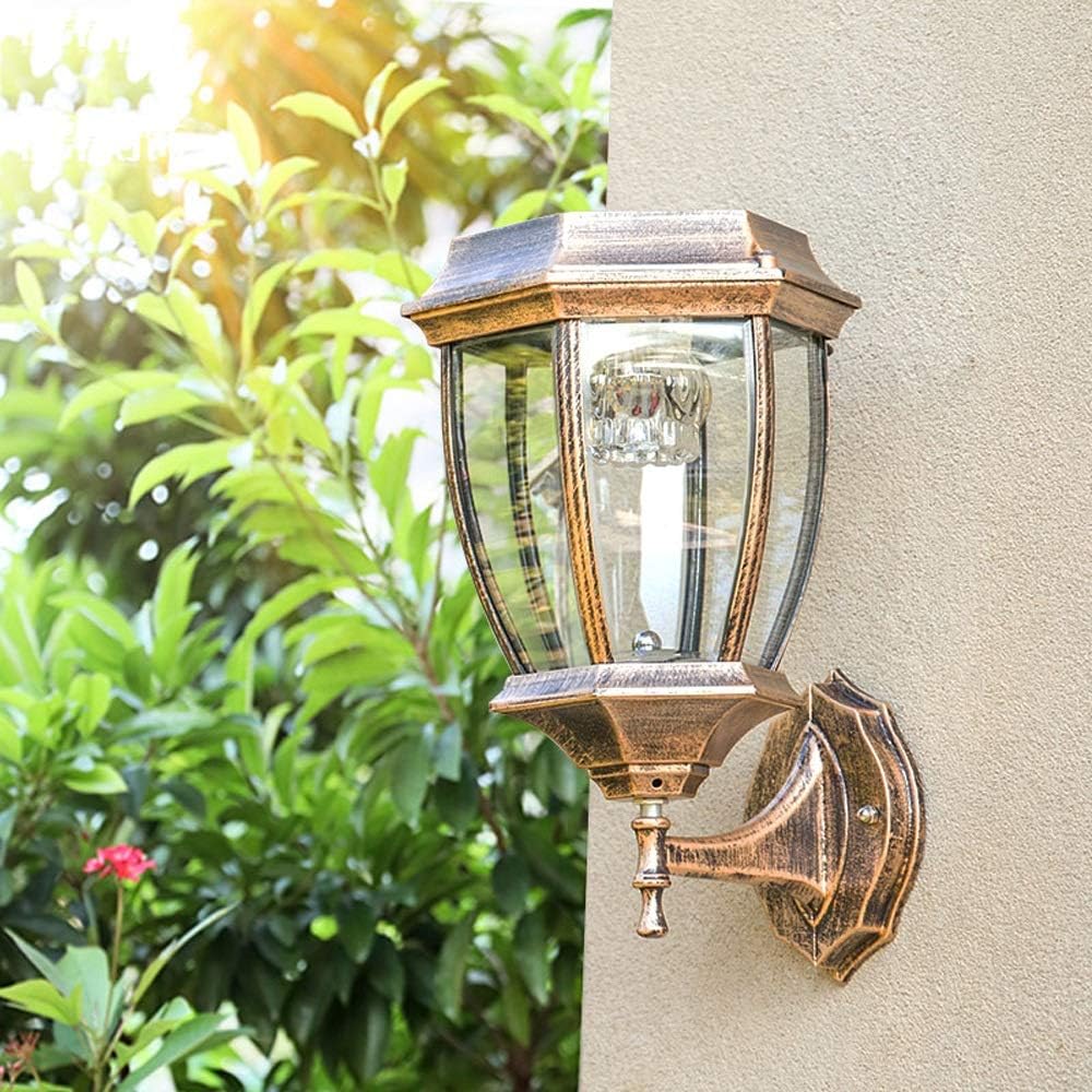 Wall Lamps Sconces Solar Wall Spotlights Outdoor Waterproof LED Terrace Wall Lantern Garden Wall Lamp Aluminum Garden Light Exterior Wall Light Door Wall Sconce