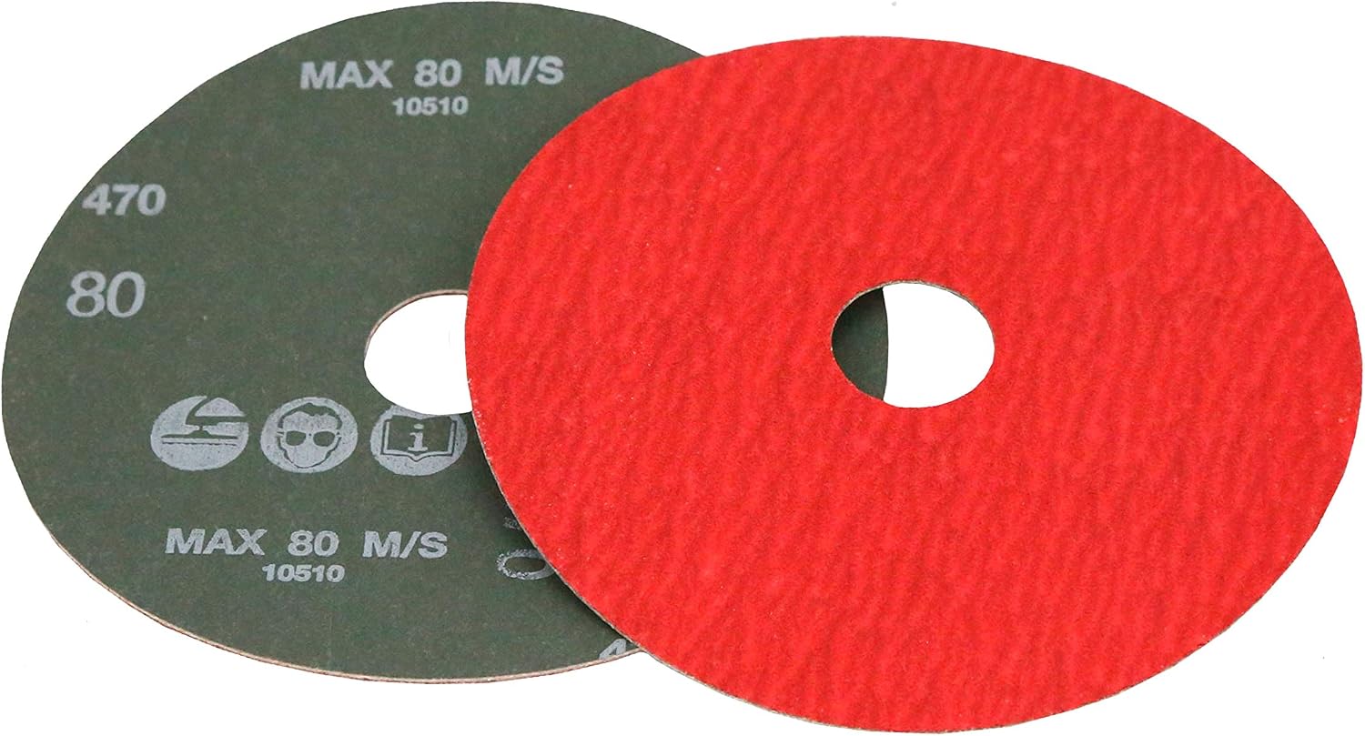 Resin Fiber Grinding Discs Ceramic 7' x 7/8' (24 Grit, 25 Pack)