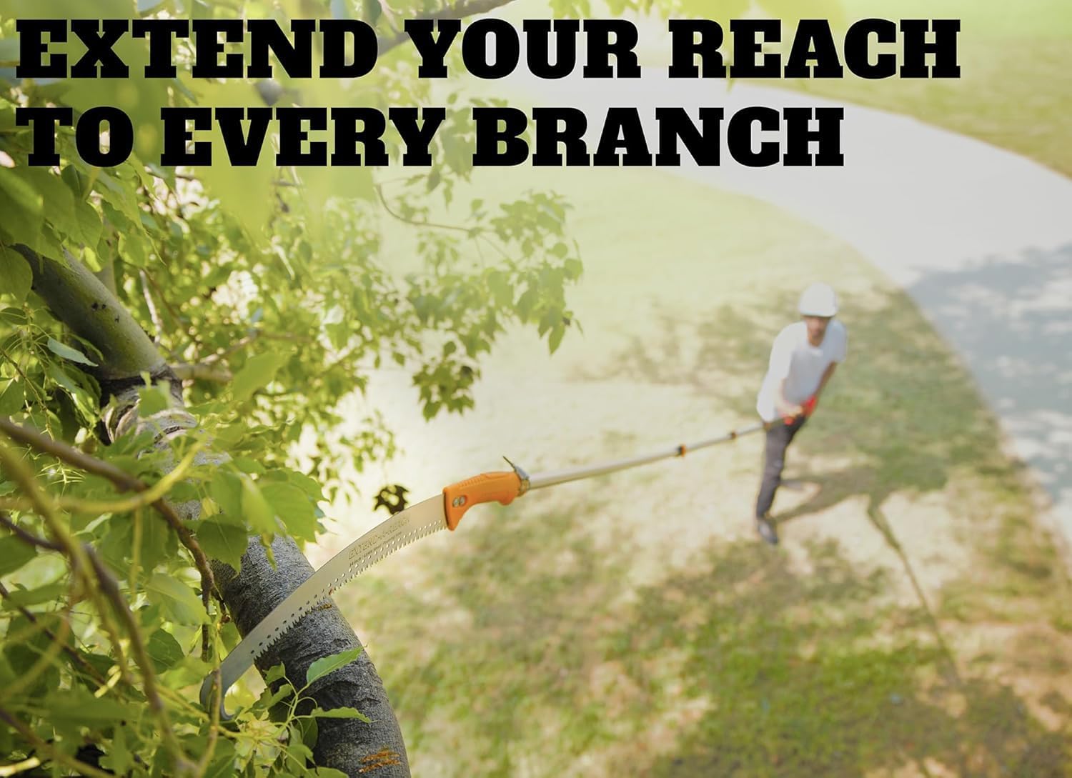 5-30 ft Pole Saw for Tree Trimming // Manual Telescopic Long Pole Tree Trimmer // Tree Trimming Saw with Extension Pole // The Ultimate Telescoping Palm Tree Pruner Long Pole Saw