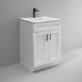 La Royal White Shaker Sink Base Bathroom Vanity Ready-to-Assemble Bathroom Cabinet 24' Width