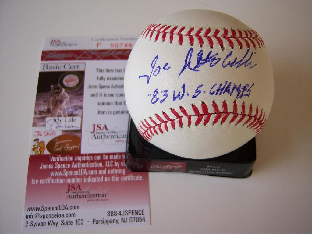 Joe Altobelli Baltimore Orioles 83 Ws Champ Jsa/coa Signed Baseball - Autographed Baseballs