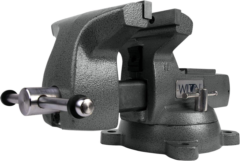 Wilton Mechanics Bench Vise, 8' Jaw Width, 8-1/4' Jaw Opening, 4-3/4' Throat (Model 748A)