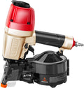 meite CN65S Coil Siding Nailer - Pneumatic Nail Gun with 360° Exhaust & Safety Lock, Professional Air Coil Nailer Lightweight Fencing & Decking Tools, Accepts 15 Degree 1-1/2'' to 2-1/2'' Coil Nails