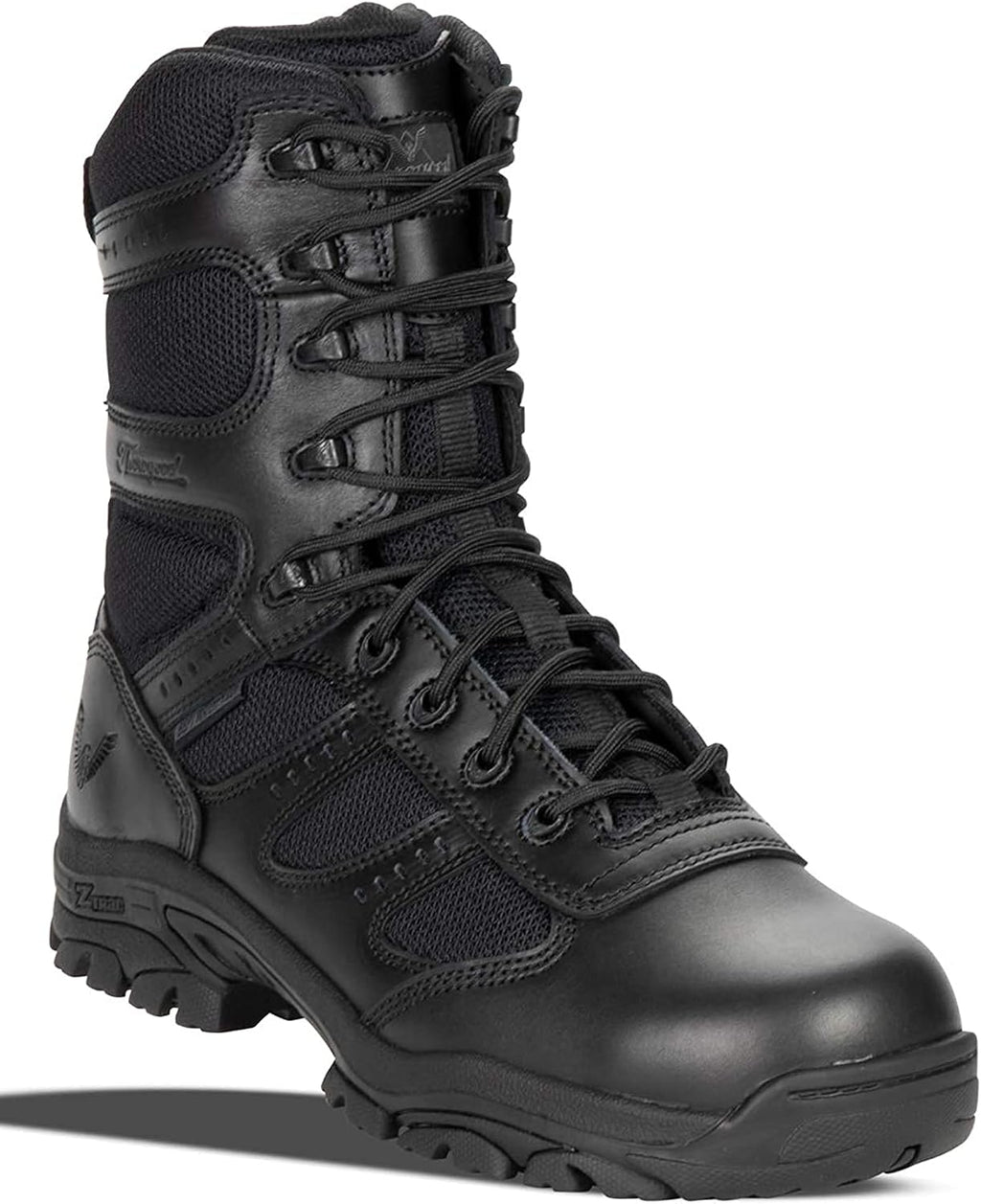 Thorogood Deuce 8' Waterproof Side-Zip Tactical Boots for Men and Women with Composite Safety Toe, Full-Grain Leather, and Slip-Resistant Outsole; BBP & Rated