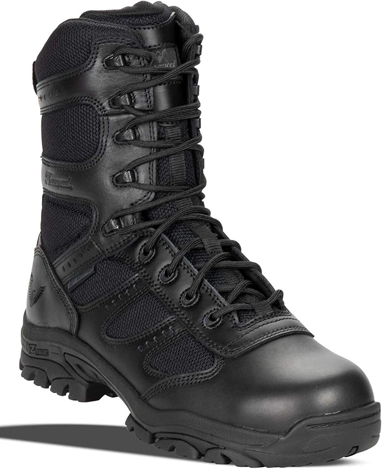 Thorogood Deuce 8' Waterproof Side-Zip Tactical Boots for Men and Women with Composite Safety Toe, Full-Grain Leather, and Slip-Resistant Outsole; BBP & Rated