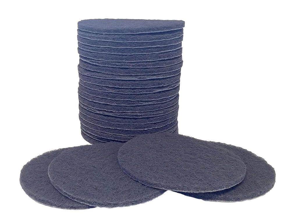 Starcke Scouring Pads, 5 inch 50 Pack Sanding Pads, Grey Automotive Sandpaper for Automotive Paint & Paint Supplies, Ultra Fine Auto Body Supplies, Synthetic Fiber Surface Conditioning Scuff Pad